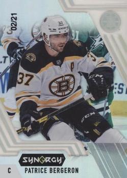 2020-21 Upper Deck Synergy #42 Patrice Bergeron Front
