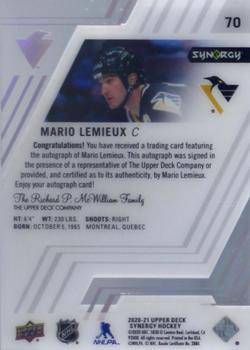 2020-21 Upper Deck Synergy #70 Mario Lemieux Back