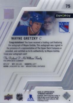 2020-21 Upper Deck Synergy #75 Wayne Gretzky Back