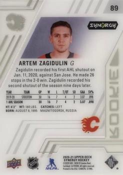 2020-21 Upper Deck Synergy #89 Artem Zagidulin Back
