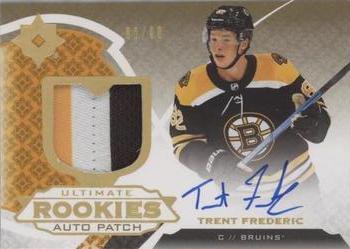 2019-20 Upper Deck Ultimate Collection - Ultimate Rookies Auto Patch #101 Trent Frederic Front
