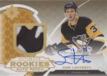 2019-20 Upper Deck Ultimate Collection - Ultimate Rookies Auto Patch #112 Sam Lafferty Front