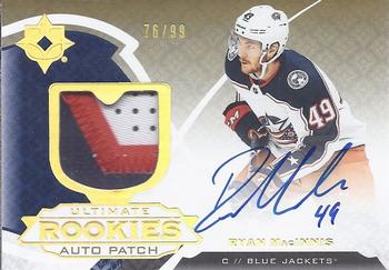 2019-20 Upper Deck Ultimate Collection - Ultimate Rookies Auto Patch #168 Ryan MacInnis Front