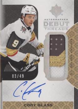 2019-20 Upper Deck Ultimate Collection - Autographed Debut Threads #DT-CG Cody Glass Front