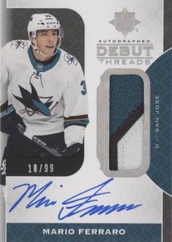 2019-20 Upper Deck Ultimate Collection - Autographed Debut Threads #DT-MF Mario Ferraro Front
