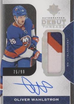 2019-20 Upper Deck Ultimate Collection - Autographed Debut Threads #DT-OW Oliver Wahlstrom Front