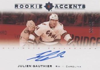 2019-20 Upper Deck Ultimate Collection - Rookie Accents #RA-JG Julien Gauthier Front
