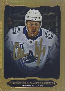 2019-20 Upper Deck Ultimate Collection - Signature Masterpieces #USM-QH Quinn Hughes Front
