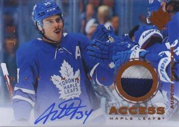 2019-20 Upper Deck Ultimate Collection - Ultimate Access Copper Patch Auto #UAA-AM Auston Matthews Front