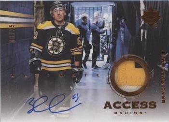 2019-20 Upper Deck Ultimate Collection - Ultimate Access Copper Patch Auto #UAA-BM Brad Marchand Front