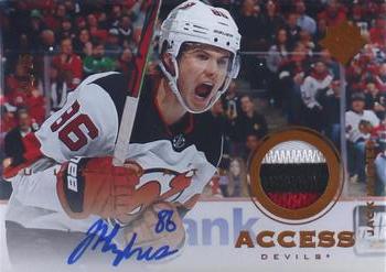 2019-20 Upper Deck Ultimate Collection - Ultimate Access Copper Patch Auto #UAA-JH Jack Hughes Front