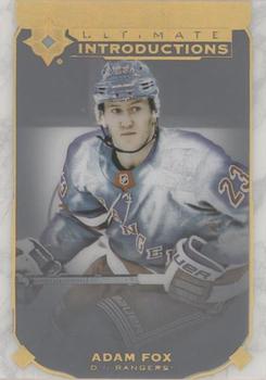 2019-20 Upper Deck Ultimate Collection - Ultimate Introductions #UI-55 Adam Fox Front