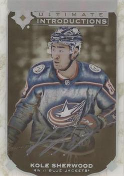2019-20 Upper Deck Ultimate Collection - Ultimate Introductions Gold Autographs #UI-51 Kole Sherwood Front