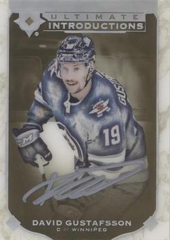 2019-20 Upper Deck Ultimate Collection - Ultimate Introductions Gold Autographs #UI-67 David Gustafsson Front
