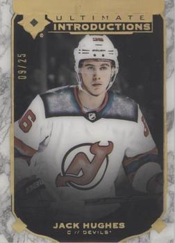 2019-20 Upper Deck Ultimate Collection - Ultimate Introductions Onyx Black #UI-1 Jack Hughes Front