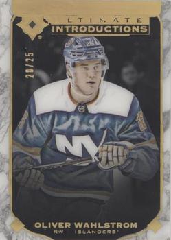 2019-20 Upper Deck Ultimate Collection - Ultimate Introductions Onyx Black #UI-4 Oliver Wahlstrom Front