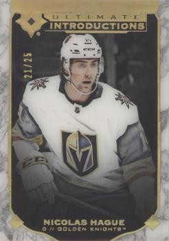 2019-20 Upper Deck Ultimate Collection - Ultimate Introductions Onyx Black #UI-7 Nicolas Hague Front