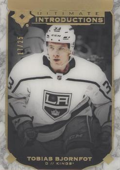 2019-20 Upper Deck Ultimate Collection - Ultimate Introductions Onyx Black #UI-16 Tobias Bjornfot Front