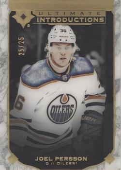 2019-20 Upper Deck Ultimate Collection - Ultimate Introductions Onyx Black #UI-23 Joel Persson Front