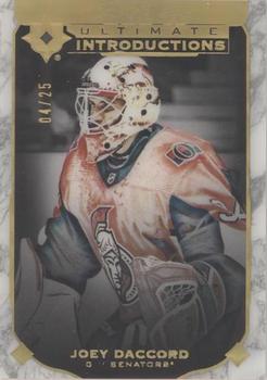 2019-20 Upper Deck Ultimate Collection - Ultimate Introductions Onyx Black #UI-26 Joey Daccord Front