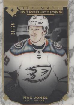 2019-20 Upper Deck Ultimate Collection - Ultimate Introductions Onyx Black #UI-29 Max Jones Front
