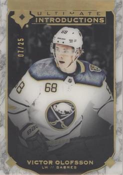 2019-20 Upper Deck Ultimate Collection - Ultimate Introductions Onyx Black #UI-30 Victor Olofsson Front
