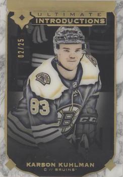 2019-20 Upper Deck Ultimate Collection - Ultimate Introductions Onyx Black #UI-31 Karson Kuhlman Front