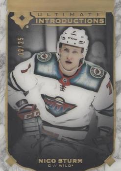 2019-20 Upper Deck Ultimate Collection - Ultimate Introductions Onyx Black #UI-32 Nico Sturm Front