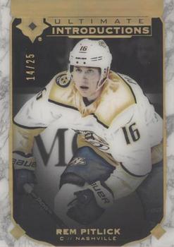 2019-20 Upper Deck Ultimate Collection - Ultimate Introductions Onyx Black #UI-33 Rem Pitlick Front
