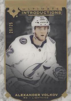 2019-20 Upper Deck Ultimate Collection - Ultimate Introductions Onyx Black #UI-39 Alexander Volkov Front