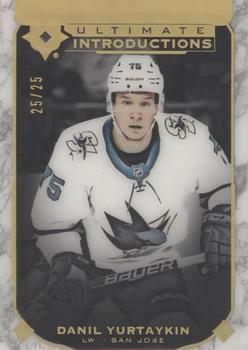 2019-20 Upper Deck Ultimate Collection - Ultimate Introductions Onyx Black #UI-43 Danil Yurtaykin Front