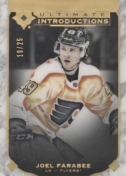 2019-20 Upper Deck Ultimate Collection - Ultimate Introductions Onyx Black #UI-45 Joel Farabee Front