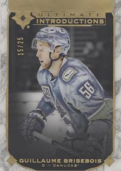 2019-20 Upper Deck Ultimate Collection - Ultimate Introductions Onyx Black #UI-46 Guillaume Brisebois Front