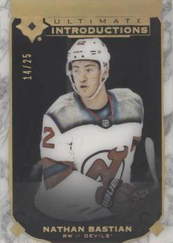 2019-20 Upper Deck Ultimate Collection - Ultimate Introductions Onyx Black #UI-58 Nathan Bastian Front