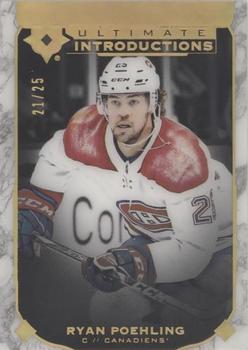 2019-20 Upper Deck Ultimate Collection - Ultimate Introductions Onyx Black #UI-60 Ryan Poehling Front