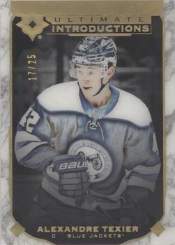 2019-20 Upper Deck Ultimate Collection - Ultimate Introductions Onyx Black #UI-65 Alexandre Texier Front