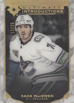2019-20 Upper Deck Ultimate Collection - Ultimate Introductions Onyx Black #UI-66 Zack MacEwen Front