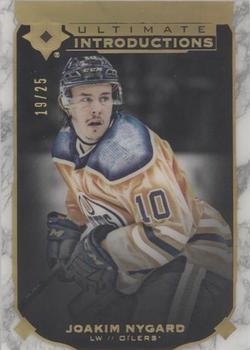 2019-20 Upper Deck Ultimate Collection - Ultimate Introductions Onyx Black #UI-68 Joakim Nygard Front