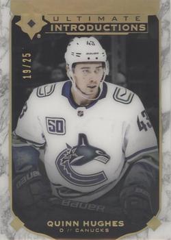 2019-20 Upper Deck Ultimate Collection - Ultimate Introductions Onyx Black #UI-70 Quinn Hughes Front