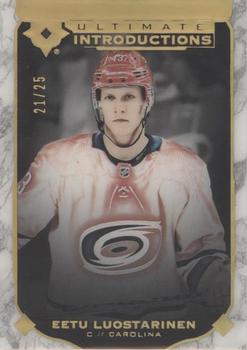 2019-20 Upper Deck Ultimate Collection - Ultimate Introductions Onyx Black #UI-74 Eetu Luostarinen Front