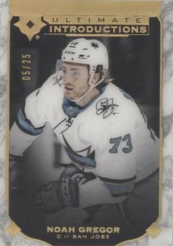 2019-20 Upper Deck Ultimate Collection - Ultimate Introductions Onyx Black #UI-78 Noah Gregor Front
