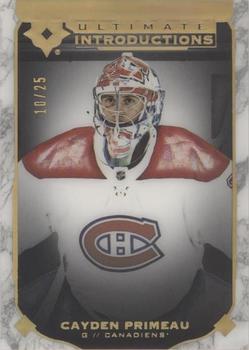 2019-20 Upper Deck Ultimate Collection - Ultimate Introductions Onyx Black #UI-82 Cayden Primeau Front