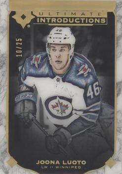 2019-20 Upper Deck Ultimate Collection - Ultimate Introductions Onyx Black #UI-83 Joona Luoto Front