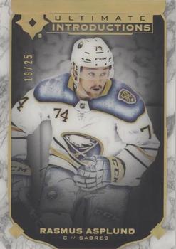 2019-20 Upper Deck Ultimate Collection - Ultimate Introductions Onyx Black #UI-84 Rasmus Asplund Front