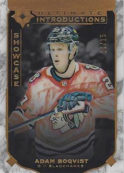 2019-20 Upper Deck Ultimate Collection - Ultimate Introductions Onyx Black #UI-95 Adam Boqvist Front