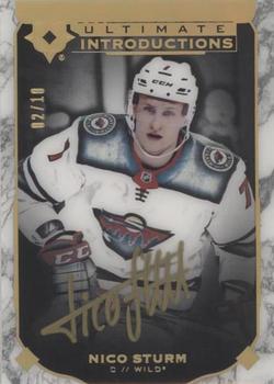 2019-20 Upper Deck Ultimate Collection - Ultimate Introductions Onyx Black Autographs #UI-32 Nico Sturm Front