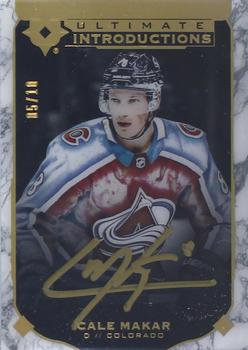 2019-20 Upper Deck Ultimate Collection - Ultimate Introductions Onyx Black Autographs #UI-80 Cale Makar Front