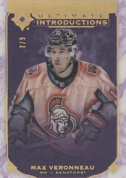 2019-20 Upper Deck Ultimate Collection - Ultimate Introductions Purple #UI-57 Max Veronneau Front