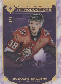 2019-20 Upper Deck Ultimate Collection - Ultimate Introductions Purple #UI-61 Rudolfs Balcers Front