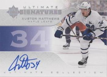 2019-20 Upper Deck Ultimate Collection - Ultimate Signatures #US-AM Auston Matthews Front